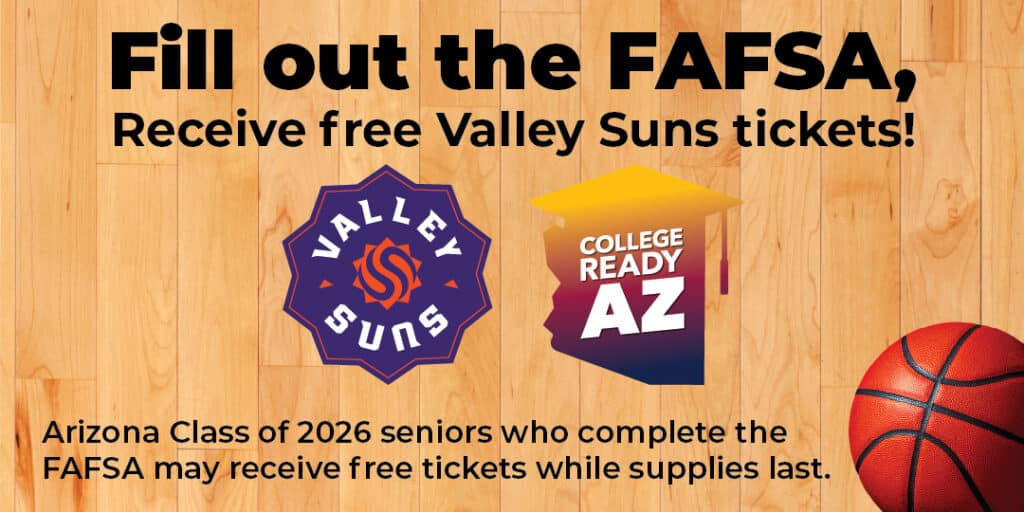 FAFSA Valley Suns ticket promotion pop up link